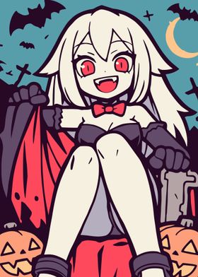 Kawaii Anime Vampire Girl Halloween