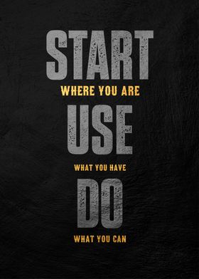 Start Where You Are