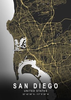 San Diego Silver Map