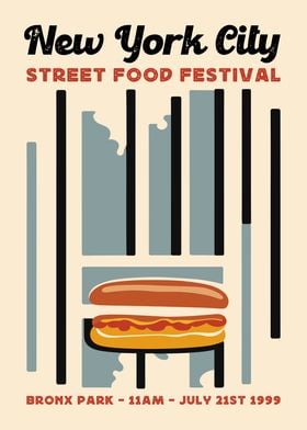 NYC Street Food Festival Poster