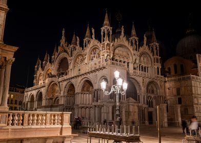 St. Mark's Basilica Night View