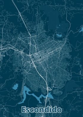 Escondido City Map