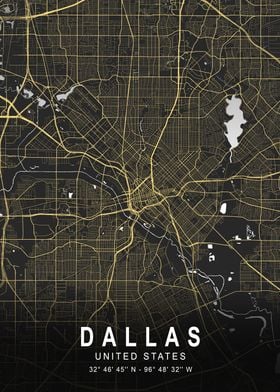 Dallas Silver Map