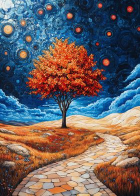 Starry Night Tree