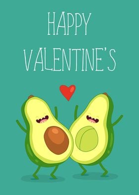 Avocado Happy Valentine's