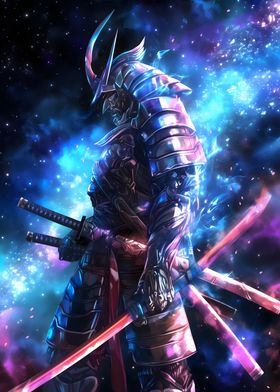 Samurai Warrior in Space