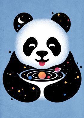 Panda Holding the Universe