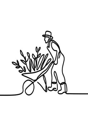 One Line Gardener