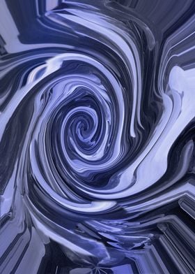 Abstract Swirling Blue