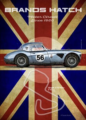 Brands Hatch Motor Circuit Poster