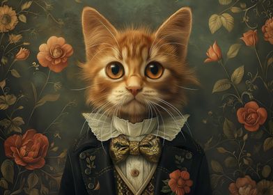 Cute Kitten Gentleman