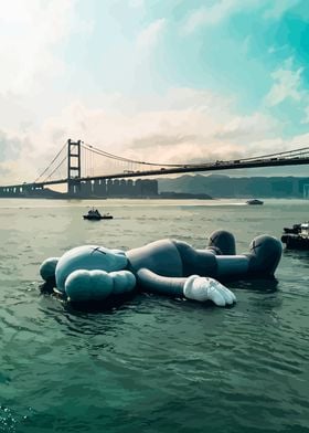 KAWS Floating Figure