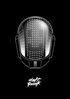 Daft Punk Helmet Illustration