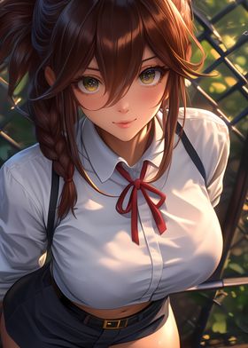 Anime Girl in School Uniform