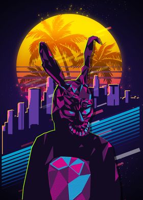 Frank the Bunny 80s Retro