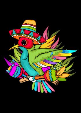 Mecixan Hummingbird Sombrero Macara Cinco De Mayo