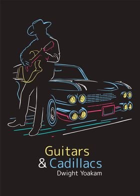 Guitars & Cadillacs neon art