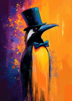 Penguin in Top Hat