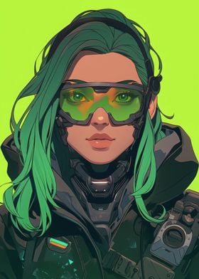 Cyberpunk Female Character