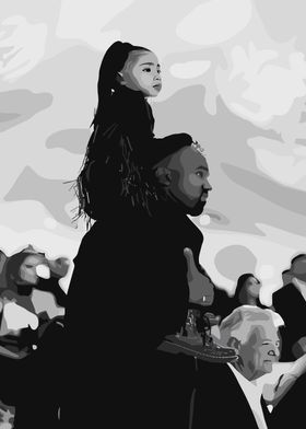 Kanye West and Daughter