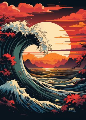 Great Wave Sunset