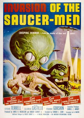 Invasion of the Saucer-Men Poster