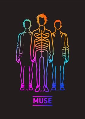 Muse Band neon art