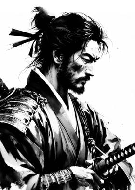 Samurai Warrior Portrait