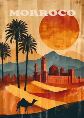 Morocco Travel Poster