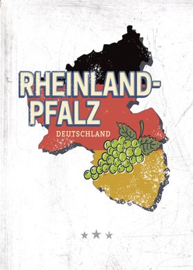 Rhineland-Pfalz Map Germany