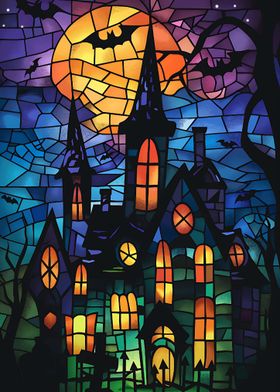 Stained Glass Haunted House