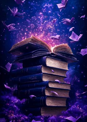 Magical Book Stack