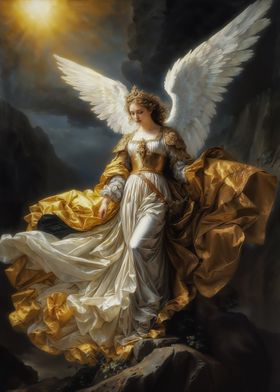 Archangel in Golden Light