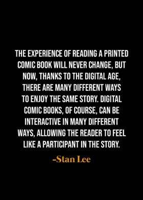 Stan Lee Quote on Comic Books