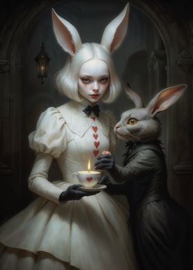 Alice and the White Rabbit