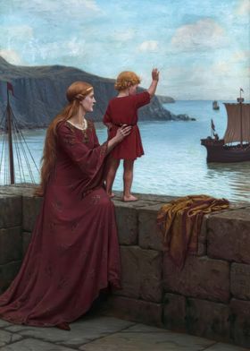 'Farewell' by Edmund Leighton