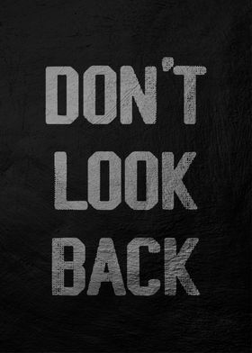 Don't Look Back