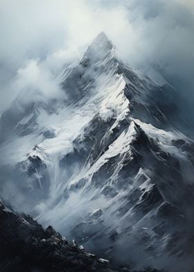 Snowy Mountain Peak