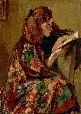 Girl Reading by Magnus Enckell