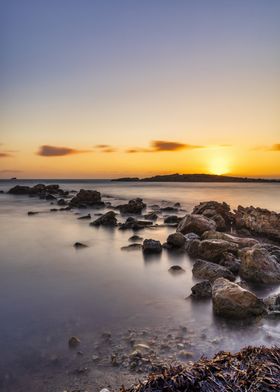 Sunset Seascape Ibiza Coastal Beach