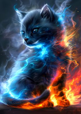 Fire and Ice Kitten