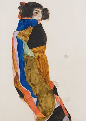 Moa by Egon Schiele Woman Portrait