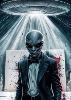 Alien in Suit