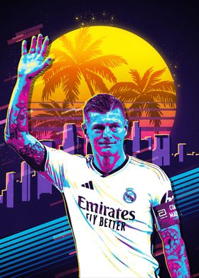 Toni Kroos Retro Art