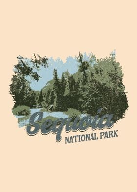 Sequoia National Park California Vintage