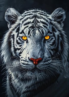 White Tiger Portrait