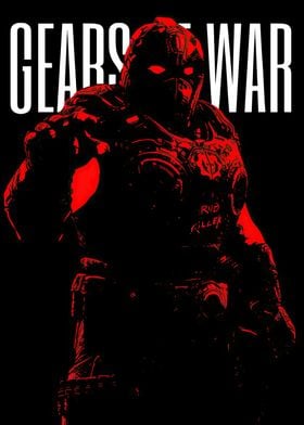 Gears of War Red Silhouette