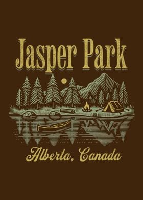 Jasper Park Alberta Vintage