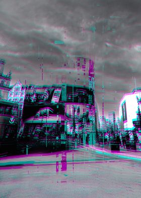 Glitch Cityscape London