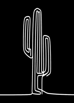 Cactus Line Art